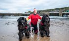 Norman McConnachie is the owner of water rescue dogs Yogi & Cindy. Image Norman McConnachie