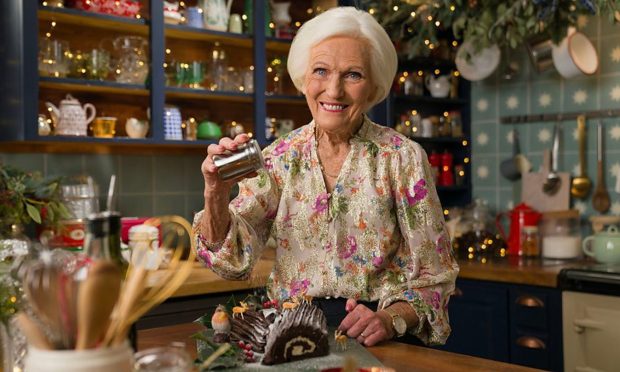 Mary Berry promotional photo for Mary Berry's Highland Christmas on BBC