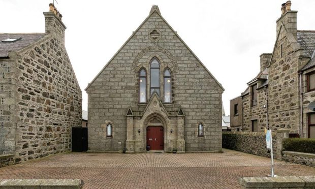 The former church building is now on the market.