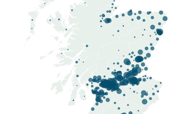 Scotland Sex offender map
