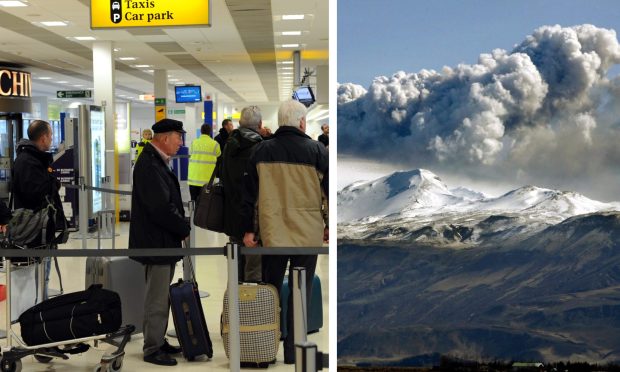 The Iceland volcano eruption caused almost unprecedented air travel chaos. Image: DC Thomson/AP