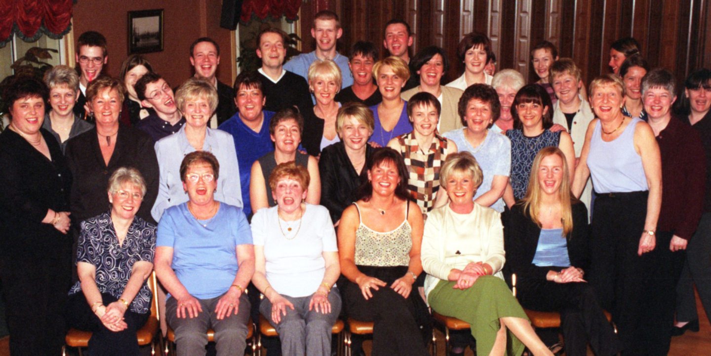 The staff of the Foodhall department of Marks and Spencer