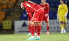 Ester Sokler (19) of Aberdeen looks dejected during the 1-1 draw at St Johnstone. Image: Shutterstock