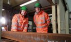 Shaun Campbell, project manager, BP and Simon McBain, managing director, Camm-Pro, at Forsyths in Buckie.