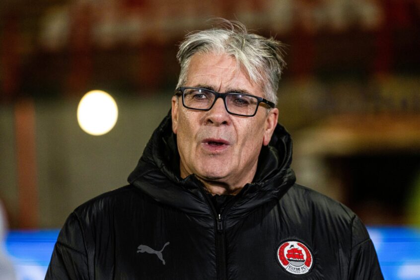 Clyde manager Ian McCall, whose team are four points behind Elgin City at the foot of League Two.