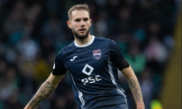 Teddy Jenks in action for Ross County. Image: SNS