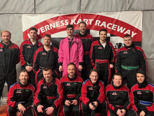The famous YouTuber - who has 6.5million Instagram followers - took to the racetrack in Inverness. Image: Facebook/Inverness Kart Raceway