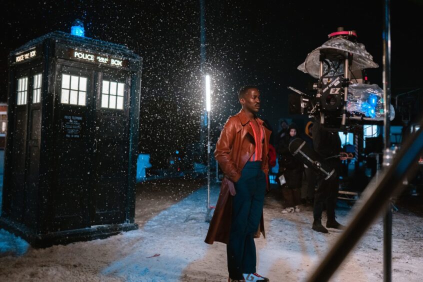 Filming for the latest series of Doctor Who, with Rwandan-Scottish actor Ncuti Gatwa starring as the iconic time lord.