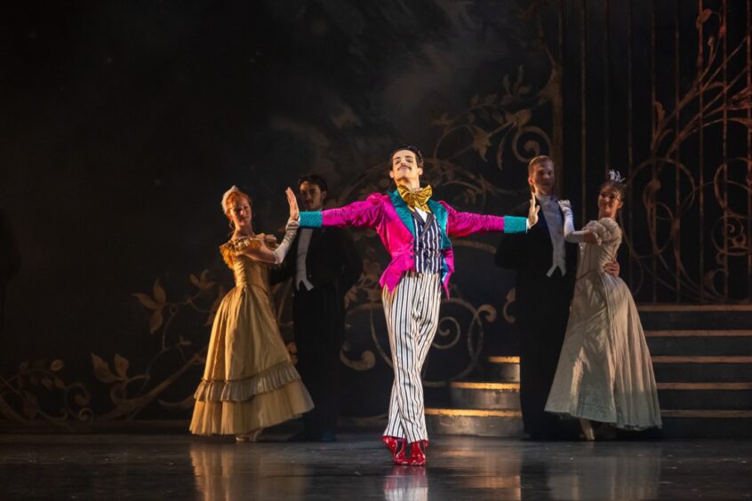 Aaron Venegas as Tarquin in Scottish Ballet's Cinders