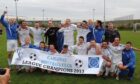 Carloway FC won the league title on their 80th anniversary in 2013.