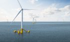 floating turbines of Ossian wind farm