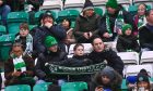 Buckie Thistle fans at Parkhead. Image: Darrell Benns/DC Thomson.
