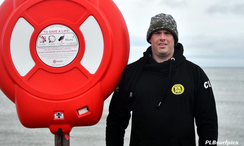 Adam Rofe, captain of the Aberdeen Surf Life Saving Club, at Aberdeen beach.