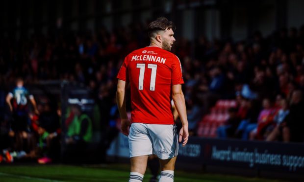 Former Aberdeen winger Connor McLennan - now at Salford City. Image:. Salford City.