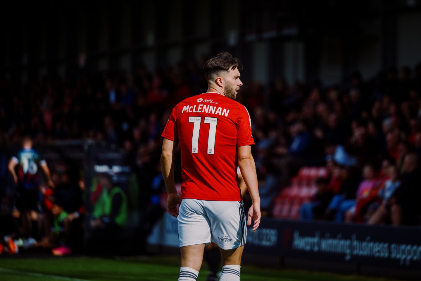 Former Aberdeen winger Connor McLennan - now at Salford City. Image supplied by Salford City