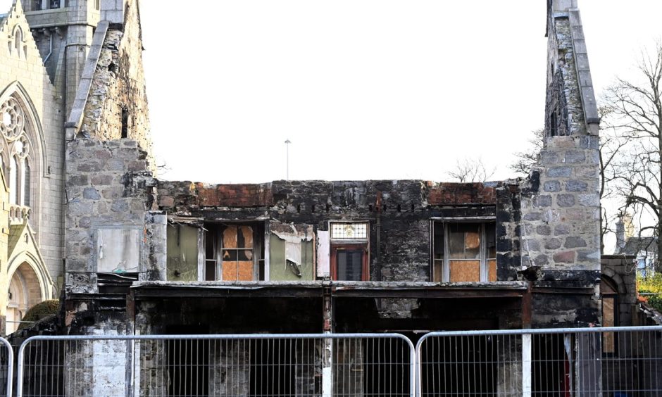 Image shows the upper floor of Dizzy's which burnt down in 2019.