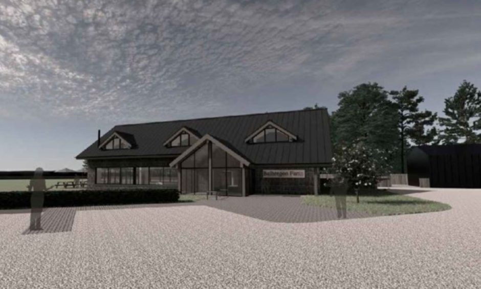 Digital rendering of Balbregon Farm.
