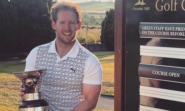 Greg Ingram who has beaten an Inverurie Golf Club record a second time