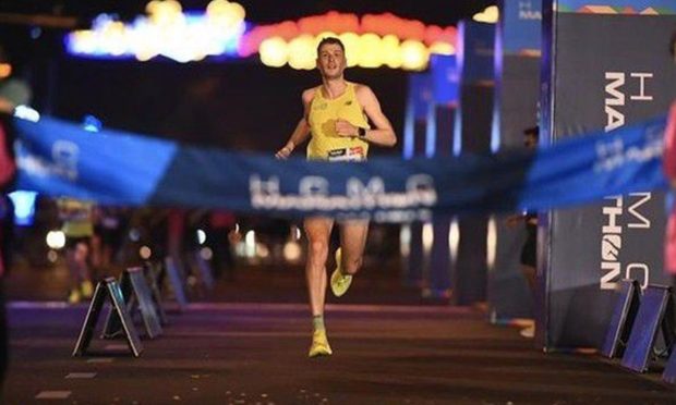 Stonehaven's Robert Hudson winning the 2024 Ho Chi Minh City Marathon. Image: Pulse Active.