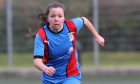 Caley Thistle Women striker Betty Ross in action.