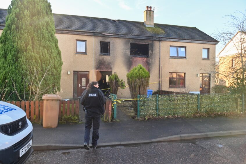 House fire in St Valery Avenue Inverness