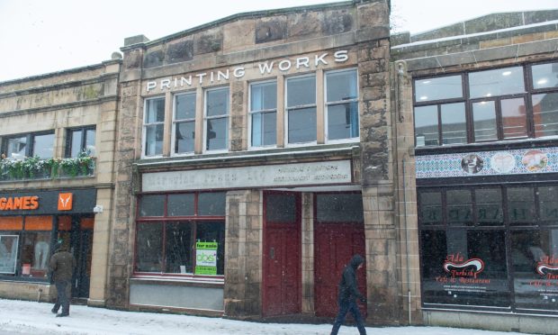 Former printing works viewed from street.