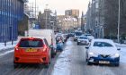 Snowfall causes travel chaos in Aberdeen.