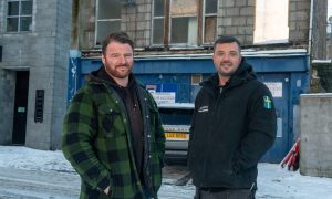 Owners of Aberdeen's Budz Bar building Allan Smith and Bruce Porter have ambitious plans to revive it as a new entertainment complex. Picture of (L-R) Bruce Porter and Allan Smith.