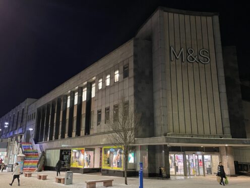 The Marks and Spencer building in Aberdeen's St Nicholas Street will close next spring. Image: Kenny Elrick/DC Thomson