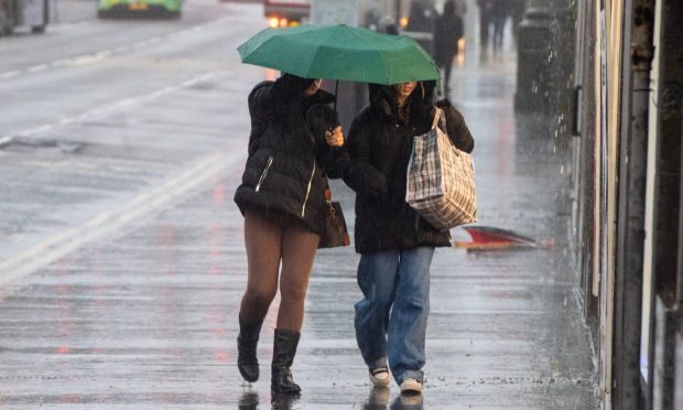 Heavy rains will shower Aberdeenshire, Moray and a large area of the Highlands .Image: Kenny Elrick/DC Thomson