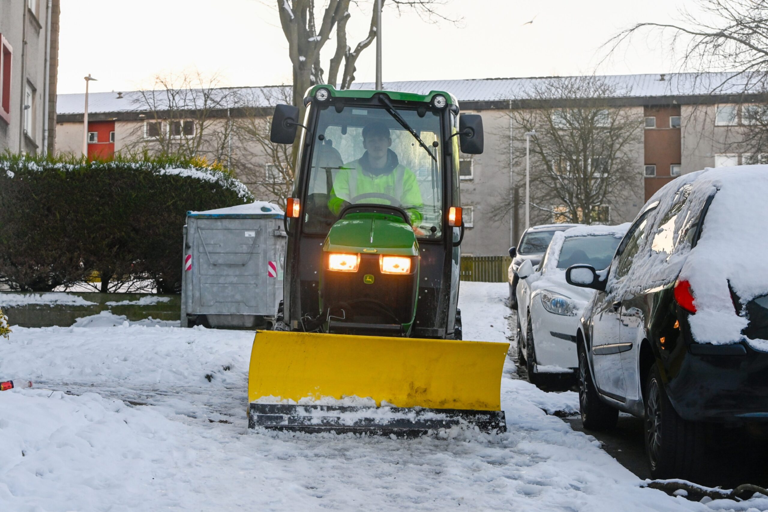 Council clearing paths.