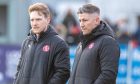 Brora Rangers player-manager Ally MacDonald, left, and assistant manager Josh Meekings.