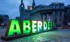 The Aberdeen letters started out in the Castlegate before moving to Union Terrace Gardens. They're in storage until after next month's Spectra festival now. Image: Kami Thomson/DC Thomson