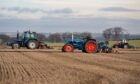 Overall and reserve winners Ian McDonald and Jock Sivewright ploughing at the Grampian Supermatch near Fyvie. Picture by Kami Thomson/DC Thomson.