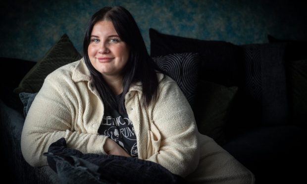 Rebecca at home in Bucksburn. Now 27, Rebecca  vividly remembers feeling like her symptoms were being ignored.  Image: Kami Thomson/DC Thomson