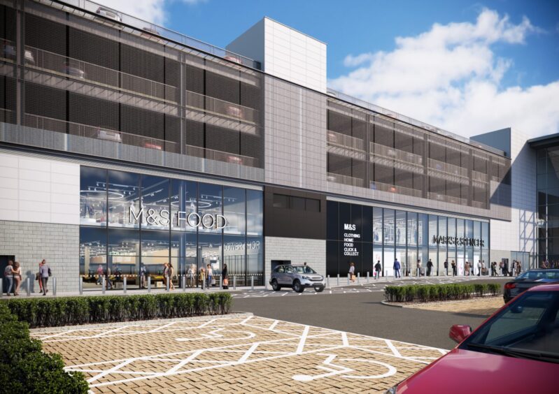 an artist's impression of what the new M&S store at Union Square will look like. 