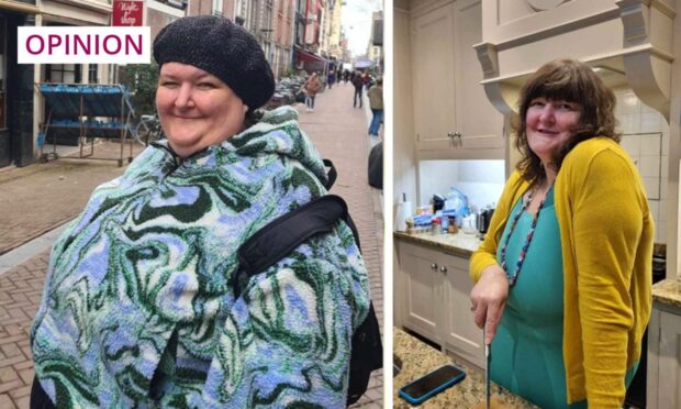 Louise Glen has lost 11 stone - but she hasn't forgotten the judgmental assumptions people made about her at her heaviest. Image: James MacCulloch/Carolyn Macdonald