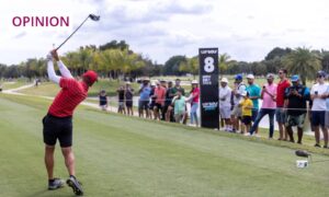 Fireballs GC captain Sergio García in action during the Finals of the 2023 LIV Golf Team Championship, held at Trump National Doral in Miami, Florida. Image: Cristobal Herrera-Ulashkevich/EPA-EFE/Shutterstock