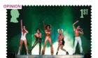 One of the new set of postage stamps featuring the Spice Girls performing in Dublin in 1998, to celebrate the 30th anniversary of the chart-topping girl group. Image: Royal Mail/PA Wire