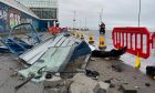 Crash happened this morning near the Beach Ballroom in Aberdeen. Image: Ben Hendry