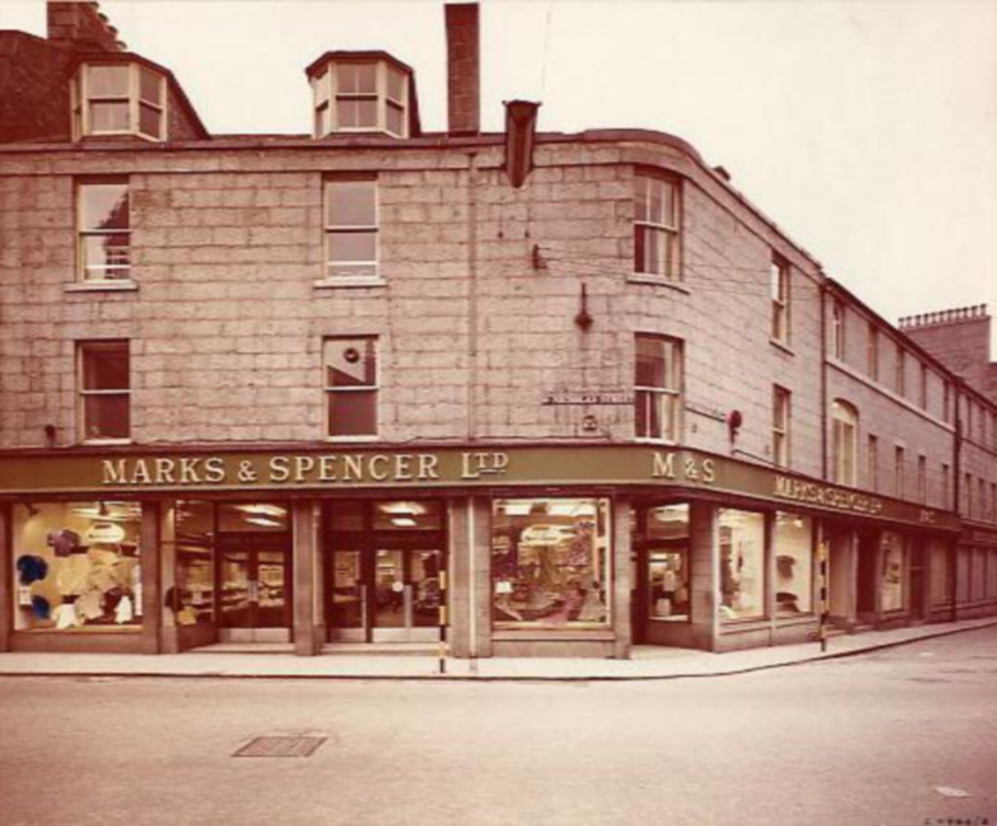 Marks & Spencer, Aberdeen, as it looked in the 1950s