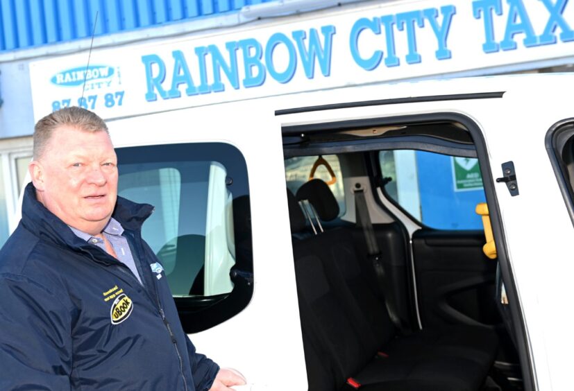 Russell McLeod, managing director of Rainbow City Taxis, is campaigning for a seat at the table as talks continue with Uber. Image: Paul Glendell/DC Thomson