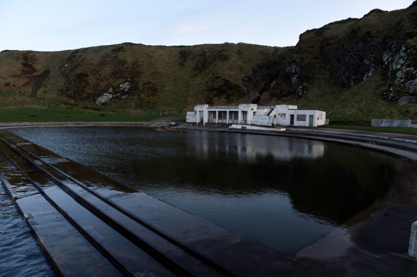 Tarlair Swimming Pool in Macduff, Aberdeenshire