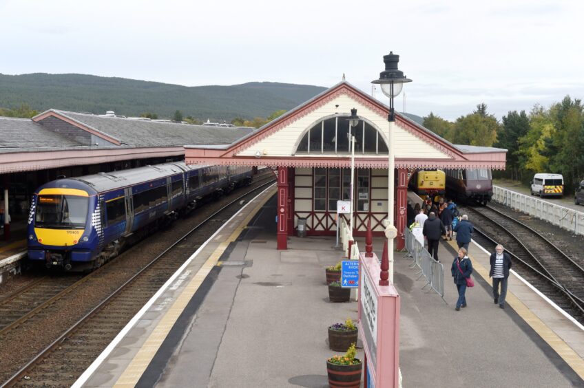 Crash happened at Platform 3 at Aviemore Station. 