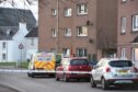 Gilbert Street in Inverness was cordoned off for several hours. Image: Sandy McCook/DC Thomson