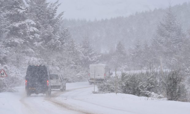 Traffic between Alness and Ardgay. Image: Sandy McCook/DC Thomson