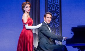 Elly Jay as Vivian Ward and Oliver Saville as Edward in Pretty Woman - The Musical.