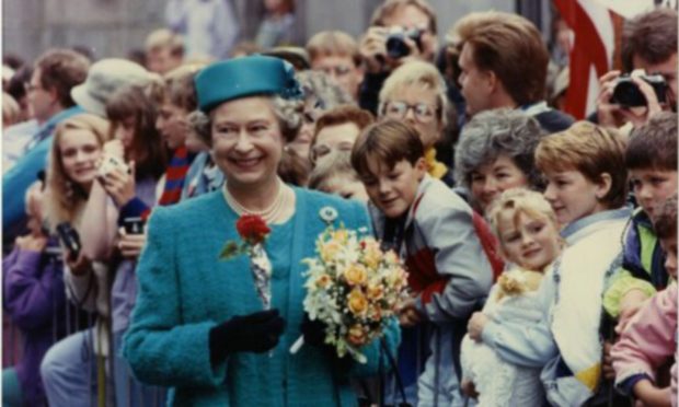 Queen Elizabeth II opened the Bon Accord Centre in Aberdeen in 1990. Image: DC Thomson
