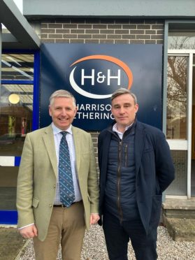 Scott Donaldson, managing director of Harrison and Hetherington, with Denis Barrett, of Denis Barrett Auctions.