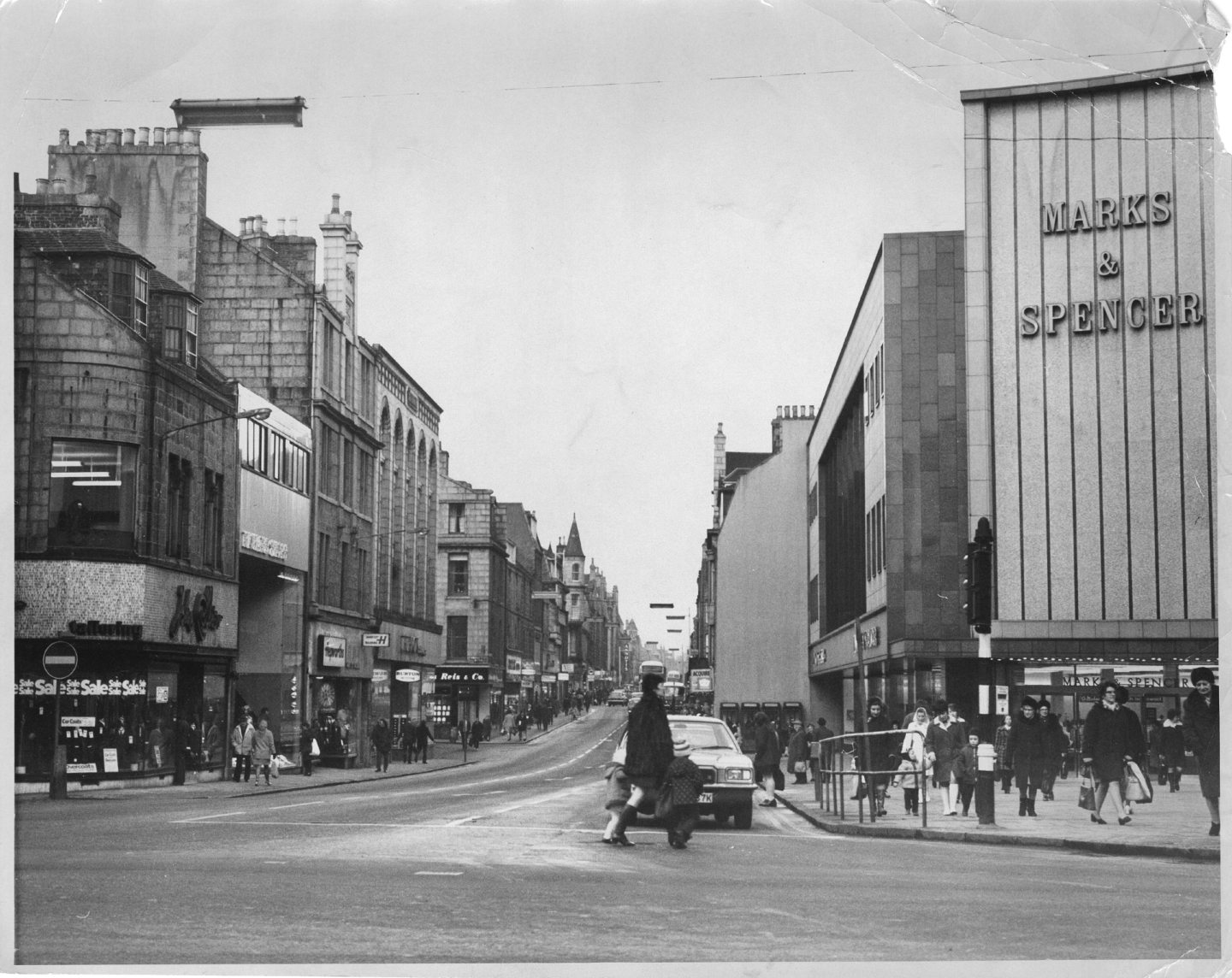 The once-unrestricted view down St Nicholas Street and George Street